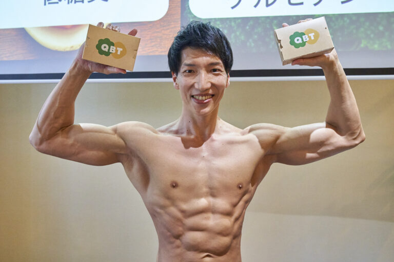 QBT(究極のブロッコリーと鶏胸肉)　PRイベント　マッチョ